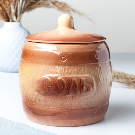Salt barrel of 1.2l / 14x16cm, standard