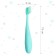 Baby toothbrush with soft bristles, nylon, turquoise color