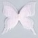 Decor for creativity "Butterfly", three -layer, set of 12 pcs., Size 1 pc. - 5 × 4.5 cm, pink color