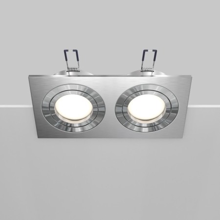The built-in lamp Technical DL024-2-02S, GU10, 2x50 W, 175x92x25 mm, silver-4