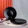 Donest plate Arya Home Shell, 6 pcs, black color