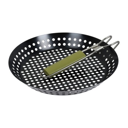 Frying fruits for seafood and vegetables with anti -stick coating, folding handle, 53 x 30 x 3 cm, mixtures-3