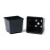 Pot for seedlings, 520 ml, d = 9 cm, h = 8 cm, black, Greengo