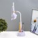 Delser table lamp LED 3W USB AKB Violet 14x13x39 cm Risalux