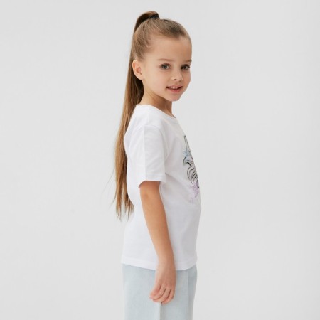 T-shirt children's "Elsa", cold heart, height 122-128, white-2