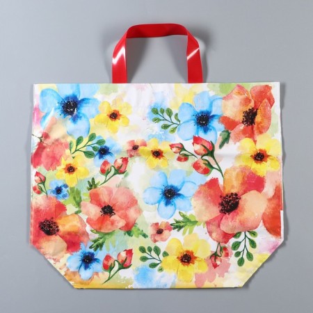 Eco bag with loop pen "Watercolor" 50 x 40 cm, 160 μm-4