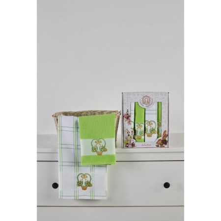 A set of wuffed napkins Diva Afrodita "Flowers", size 45x65 cm, 4 pcs-2
