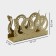Magistro napkin "Snake", 14 × 4 × 8.5 cm, gold color