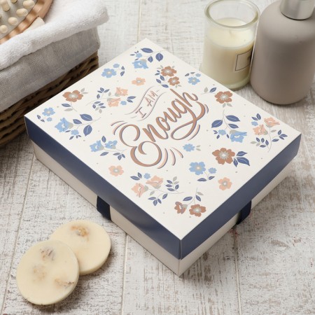 Set of terry napkins "Blue flowers" 30x30 cm -5pcs, 100% HL, 340g/m2-4