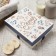 Set of terry napkins "Blue flowers" 30x30 cm -5pcs, 100% HL, 340g/m2