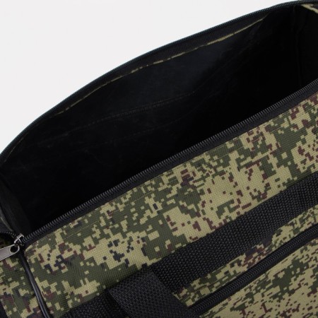 Road bag on lightning, 3 external pockets, a long belt, camouflage color/hack-2