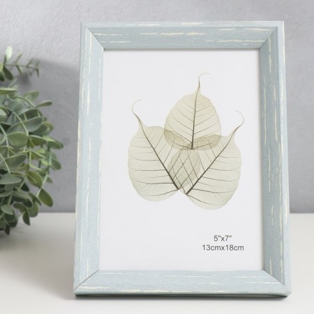 Photo frame plastic 13x18 cm "Scandinavia" gray-blue 20.5x15.3 cm-1