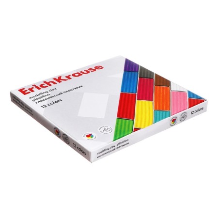 Plasticine 12 colors, 192 g, Erichkrause, in cardboard packaging-8