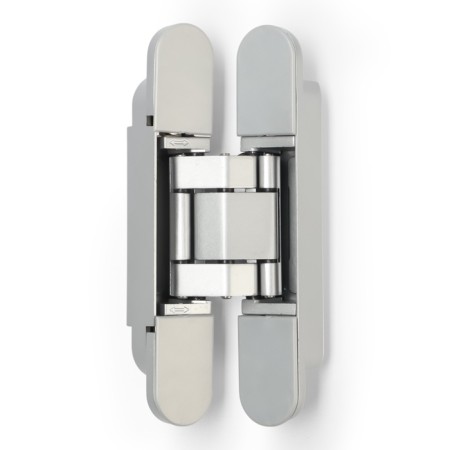 Loop of hidden Lockland installation, 25x150 mm, with 3D regulation, matte chromium color