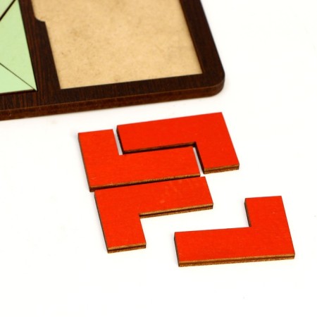 Developing board "Fold the square" 2 level of complexity-2