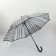 Umbrella - a semiautomatic “cage” cane, 8 spokes, r = 54 cm, black color