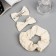 Hair set "Felicia" (elastic band 7 cm, 2 clamps 6.5 cm) style, milk