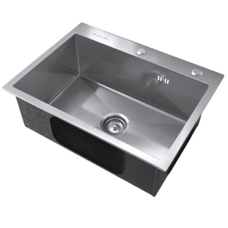 The kitchen washing Ulgran Steel, 500x450 mm, brushed steel-1