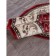Round Merinos Colzey Carpet, size 150x150 cm, Red color