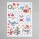 New Year Street Interior Color "Snowmen and Girland" 30x40 cm