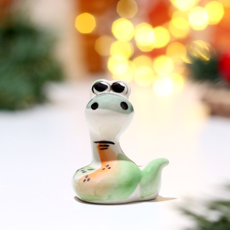Souvenir "Snake of Pups", Gzhel, Color-1