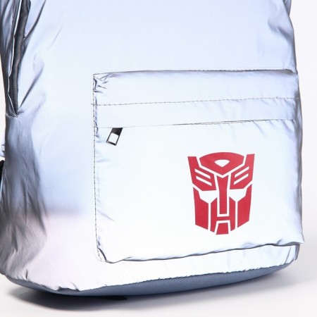 The backpack is reflective, 30 cm x 15 cm x 40 cm "robot", transformers-3