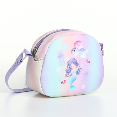 Bag's bag with lightning, lilac color