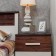 Cleat cabinet "Norwood 41", 452 × 379 × 588 mm, white color / chocolate nut