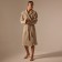 Wafel dressing gown Male SL Home: Basic "Sabbia", size L, 100% cotton, 300 g/m2