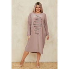 Women's dress, size 62, cappuccino color