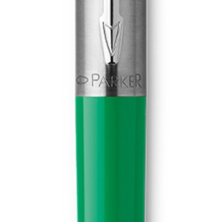 Ballpoint pen Parker Jotter Color M, plastic, green, blue ink, blister-6