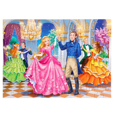 Puzzles 2 in 1 "Princesses No. 4", 104 elements in each puzzle-1