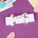 Hair bandage "chosen" butterflies overflow, 16x3 cm, white
