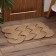 The mature rug "dear house", 55x 40 cm, jute