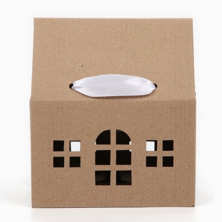 Folding box "House, brown", 15 x 18 x 10 cm-1