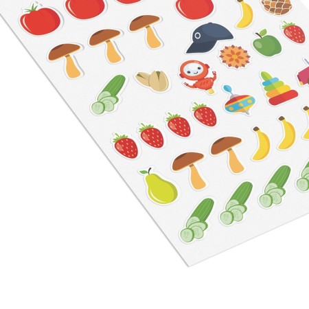 The book is the game "Light Mathematics" with stickers, 16 pages, 4+-2