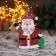 Christmas tree decoration "Santa Claus with a bell and a bag" 16x17 cm