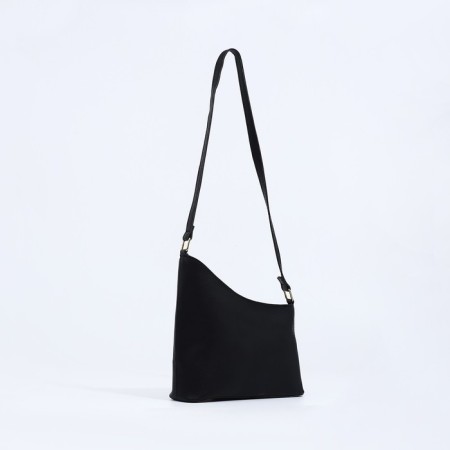 Bag Cross-Bodi with a zipper, black color