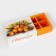 New Year. Box under 6 sweets "Mandarins", 13.7 x 9.8 x 3.8 cm, confectionery packaging