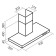 Exposure MBS Musa 190 Inox, fireplace, 890 m3/h, 3 speeds, 90 cm, silver
