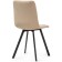 Stool on a metal frame chilli metal/velor, black/beige 43.5x50x87.5 cm