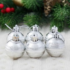 Set of balls plastic D-4 cm, 6 pcs 