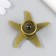 Handla for the casket Metal "Sea Star" Bronze 5.3x5.3x2.3 cm