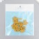 Decor for creativity tree "Chamomile and core" set 10+10 pcs mustard 2.3x2 cm
