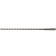 Denzel 705014, double spiral, Cobalt W-Tip, SDS Plus, 8 x 260 mm.