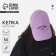 Women's cap Good Vibes, lilac color, rr 56