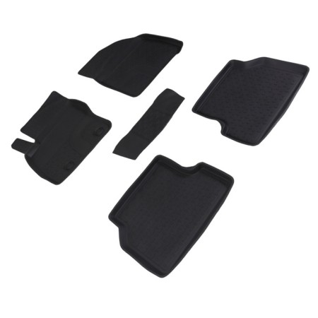 Rubber rugs with high side for Ford Focus II, 2008-2011