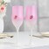 Set of wedding glasses "Council yes love", 200 ml, pink