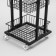 Strack Trade Universal Folding 3 baskets, on wheels, 35 × 35 × 76 cm, black color