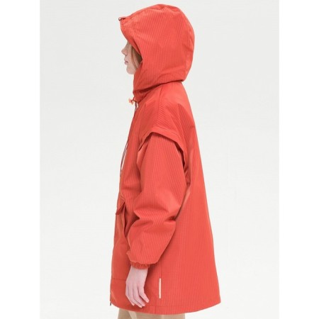 Windbreaker for girls, height 122 cm, terracotta color-1